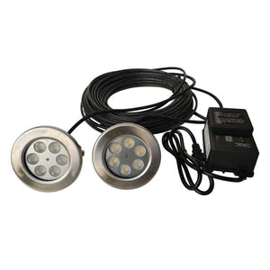 PondSelect: 6 Watt White Fountain Lights 2 Set
