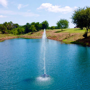 PondSelect: Classic Series 1 HP Pond Fountain, 5 Spray Patterns – 115V