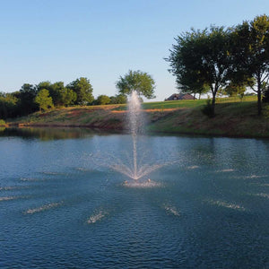 PondSelect: Classic Series 1 HP Pond Fountain, 5 Spray Patterns – 115V