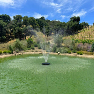 PondSelect: Classic Series 1 HP Pond Fountain, 5 Spray Patterns – 115V