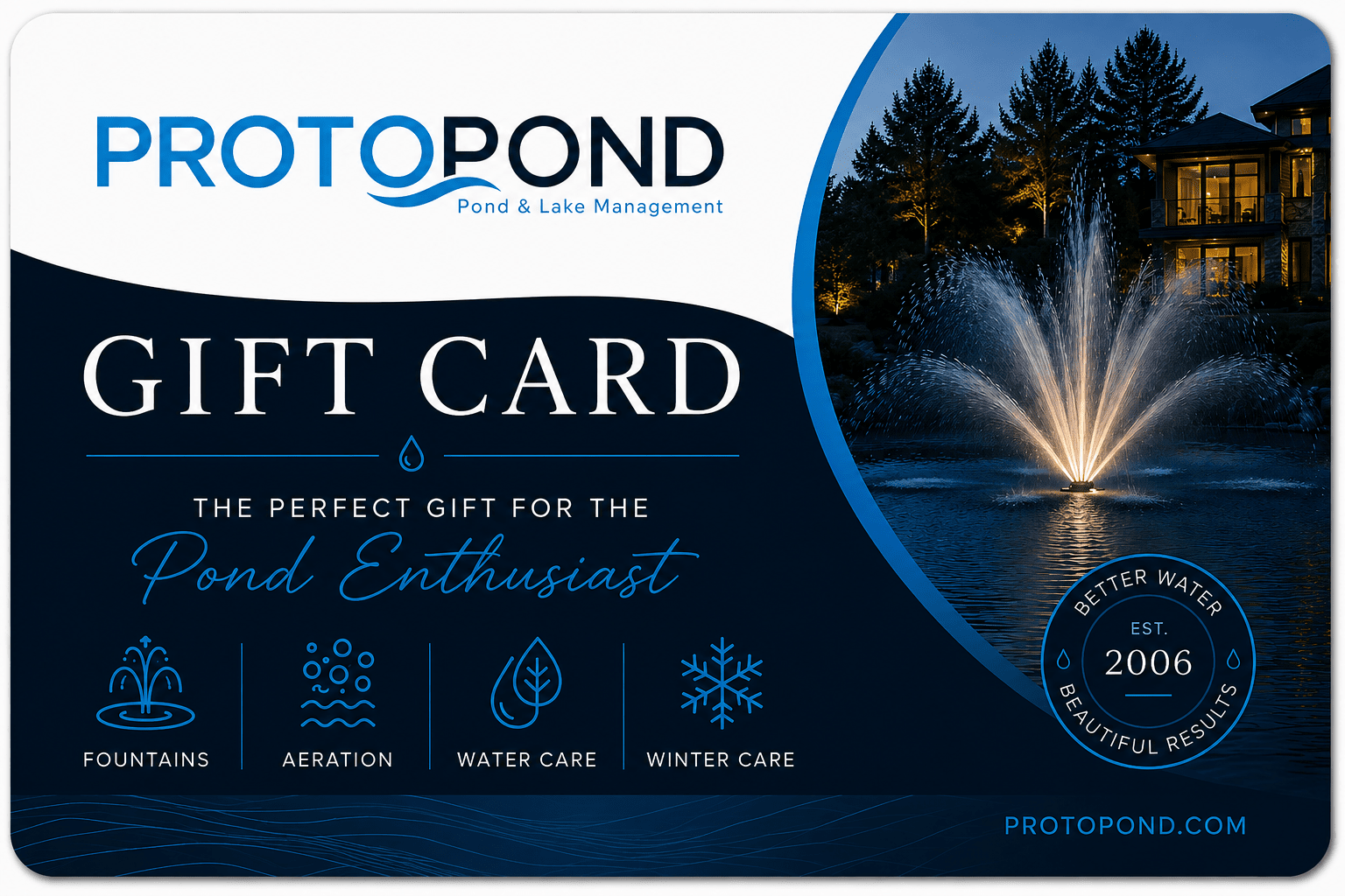 PROTOPOND Digital Gift Card