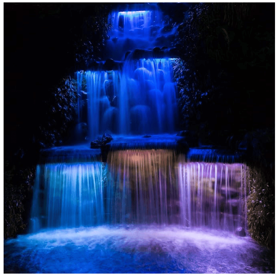 Anjon: Acrylic NiteFalls Color Changing Spillway with Remote
