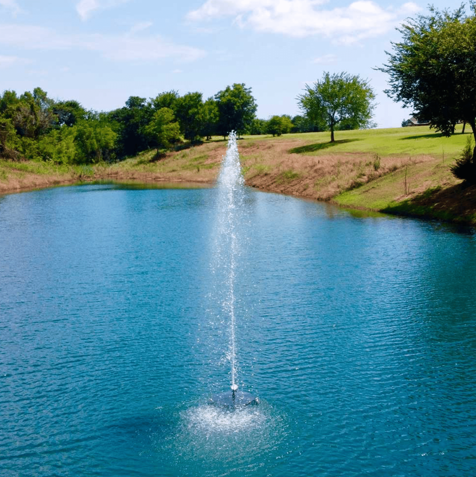 PondSelect: Classic Series 1/3 HP Pond Fountain, 5 Spray Patterns – 115V