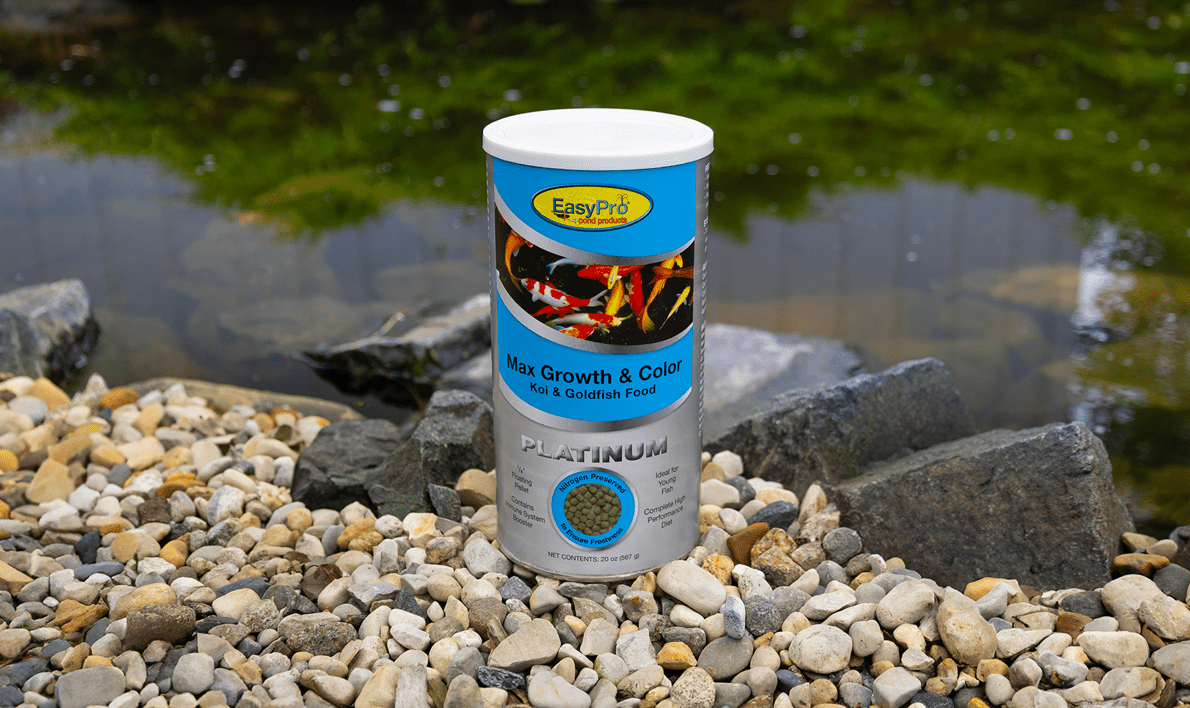 EasyPro: PG1 Platinum Koi & Goldfish Food - Max Growth & Color - 20oz canister
