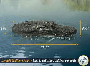 Outdoor Water Solutions: Floating Alligator Head Decoy / Protect Fish Predator Control