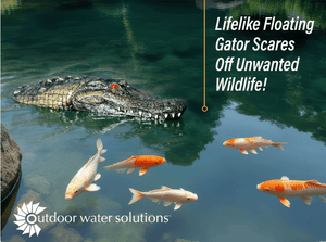 Outdoor Water Solutions: Floating Alligator Head Decoy / Protect Fish Predator Control