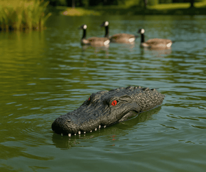Outdoor Water Solutions: Floating Alligator Head Decoy / Protect Fish Predator Control
