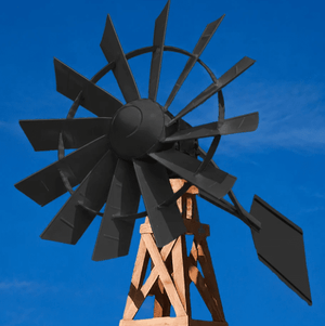 Outdoor Water Solutions: Steel Windmill Pond Aerator / 4 - Leg Tower