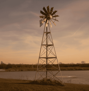 Outdoor Water Solutions: Bundled Windmill Pond Aerator / Super Premier Kit / 3-Leg