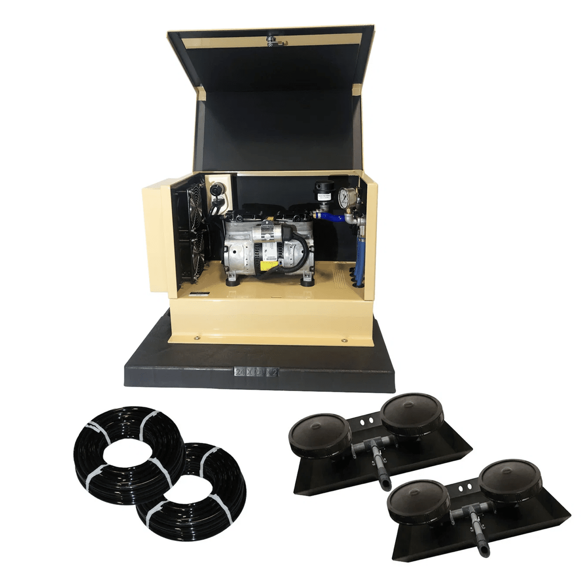 Outdoor Water Solutions: Pond Aeration Bubbler / AerMaster Pro / 1/2HP / Up to 2.5 Acres