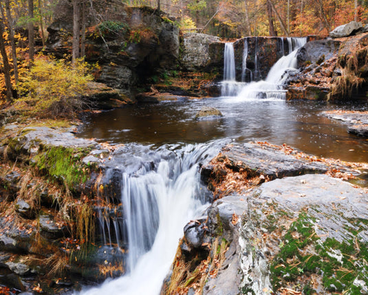 autumn waterfall mountain