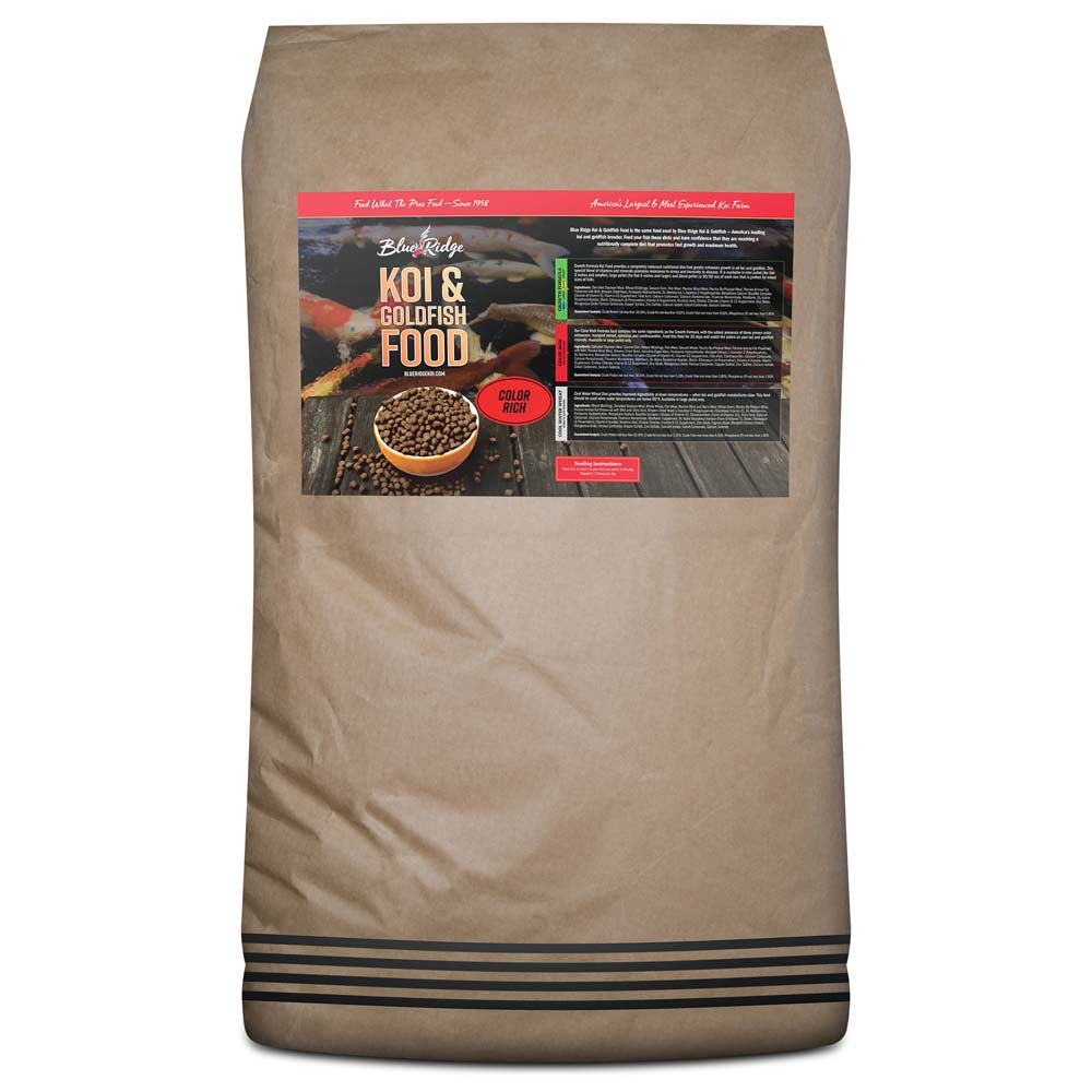 Blue Ridge Koi: Color Rich Pellet 50lb bag