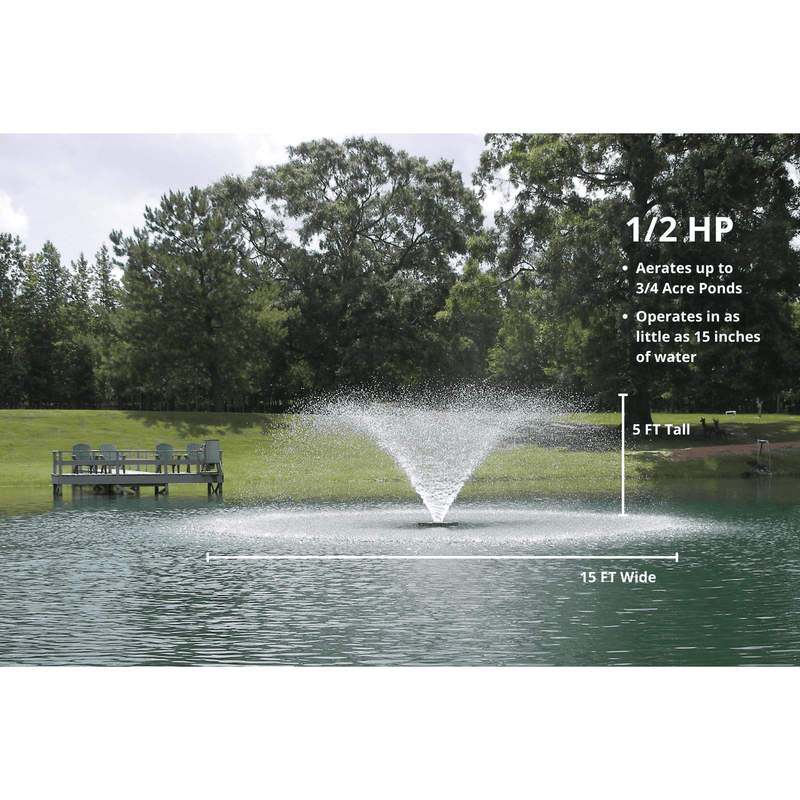 Load image into Gallery viewer, Kasco Marine: VFX Series Aerating Display Fountain for Small Ponds to Large Ponds