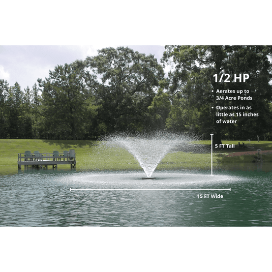 Kasco Marine: VFX Series Aerating Display Fountain for Small Ponds to Large Ponds