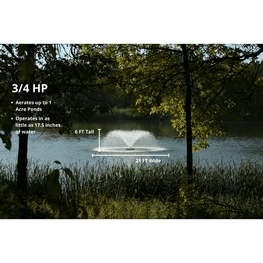 Kasco Marine: VFX Series Aerating Display Fountain for Small Ponds to Large Ponds