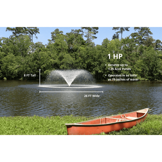 Kasco Marine: VFX Series Aerating Display Fountain for Small Ponds to Large Ponds