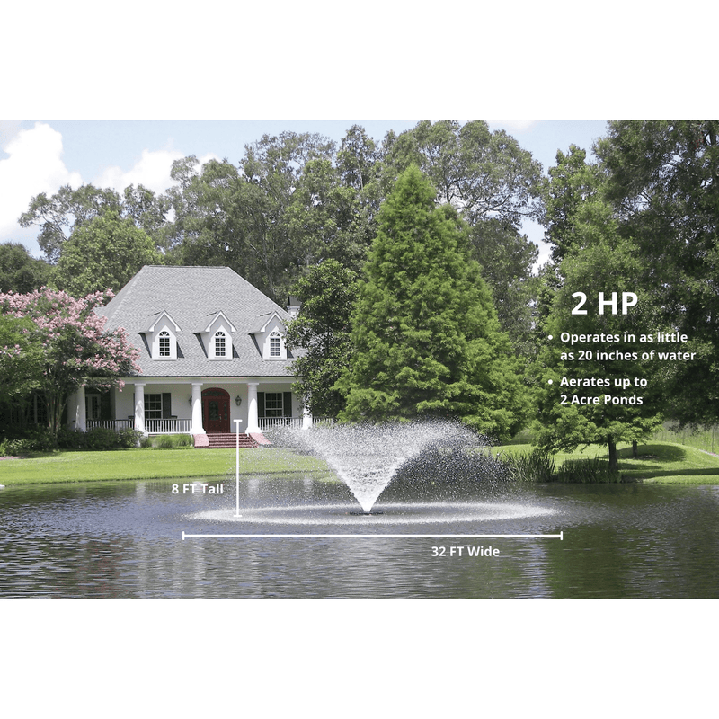 Load image into Gallery viewer, Kasco Marine: VFX Series Aerating Display Fountain for Small Ponds to Large Ponds