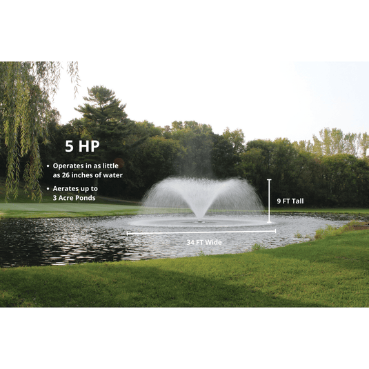 Kasco Marine: VFX Series Aerating Display Fountain for Small Ponds to Large Ponds