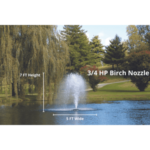 Kasco Marine: J Series Decorative Display Fountain 3/4 HP for Small Ponds