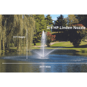 Kasco Marine: J Series Decorative Display Fountain 3/4 HP for Small Ponds