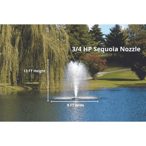 Kasco Marine: J Series Decorative Display Fountain 3/4 HP for Small Ponds