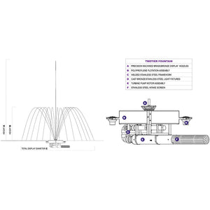 Vertex Vertical TwoTier Commercial Fountain