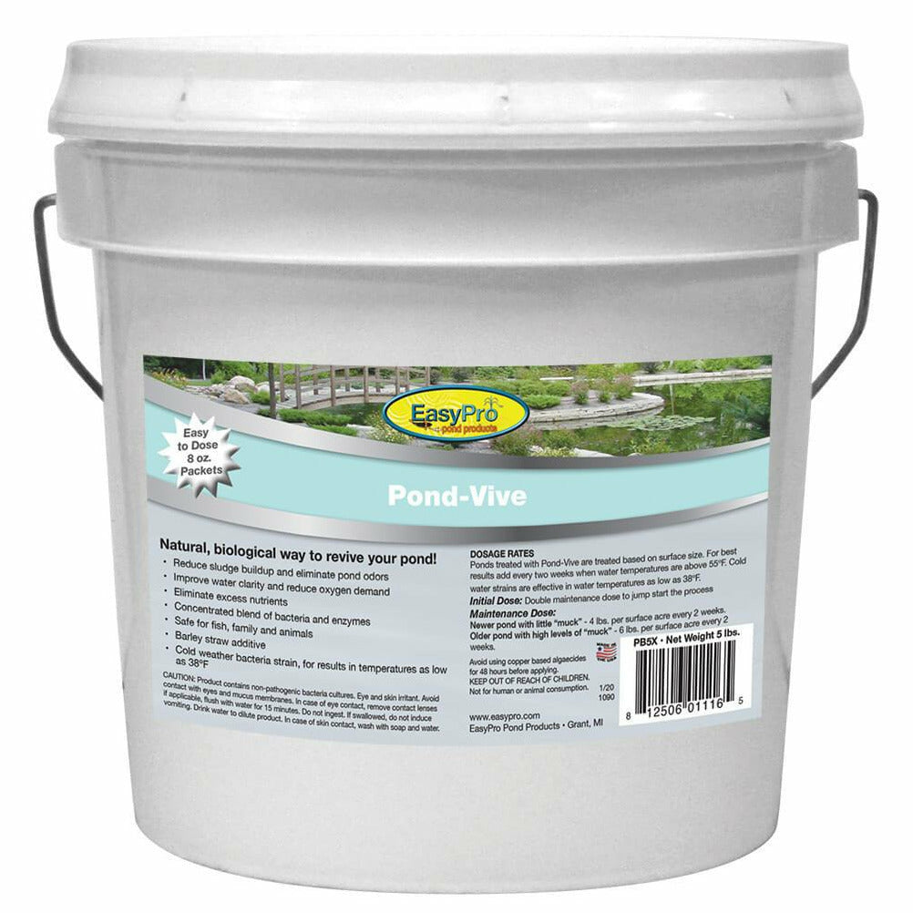 EasyPro: Pond-Vive Bacteria – 5 lb pail – Water Soluble Packs