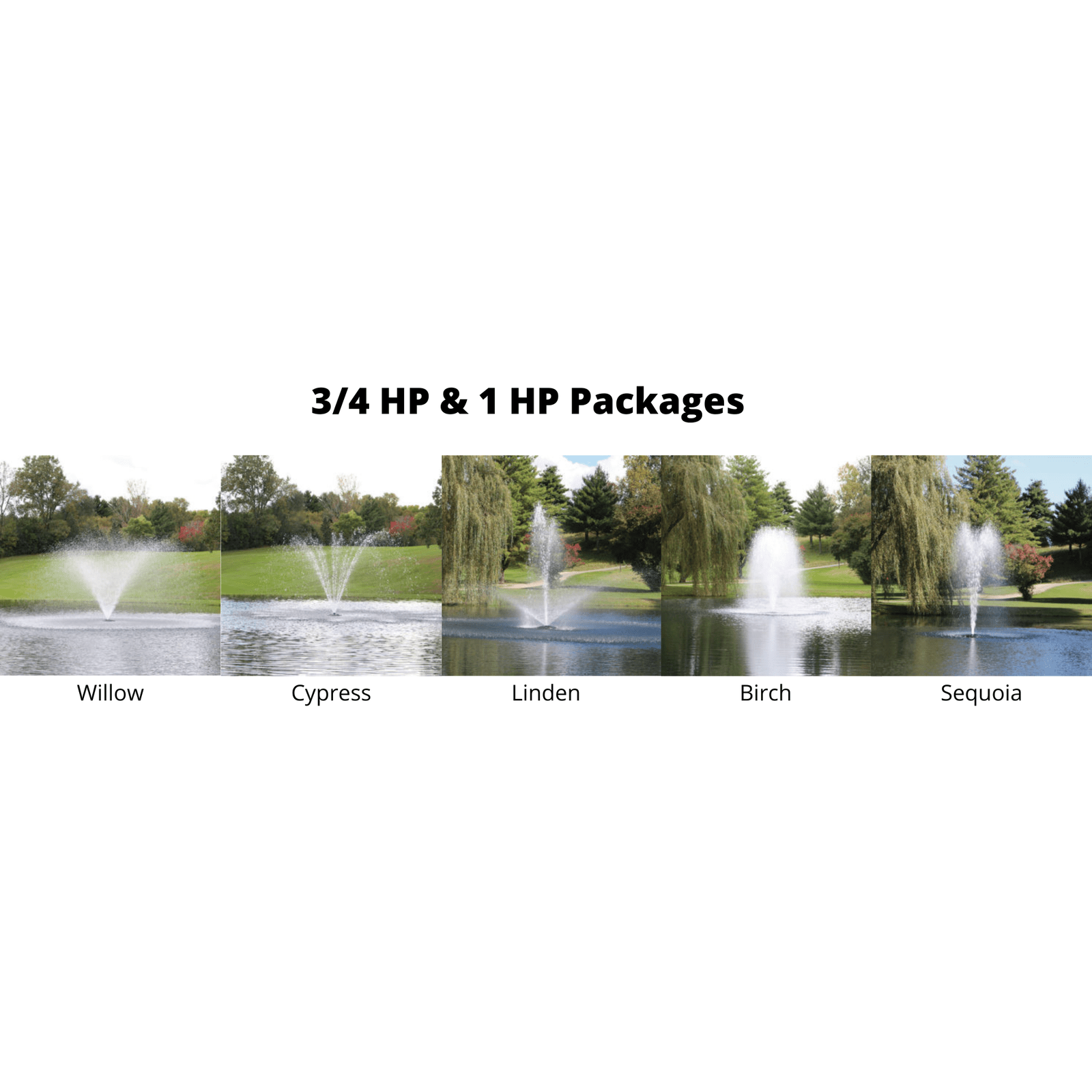 Kasco Marine: J Series Decorative Display Fountain 1 HP for Small and Medium Ponds