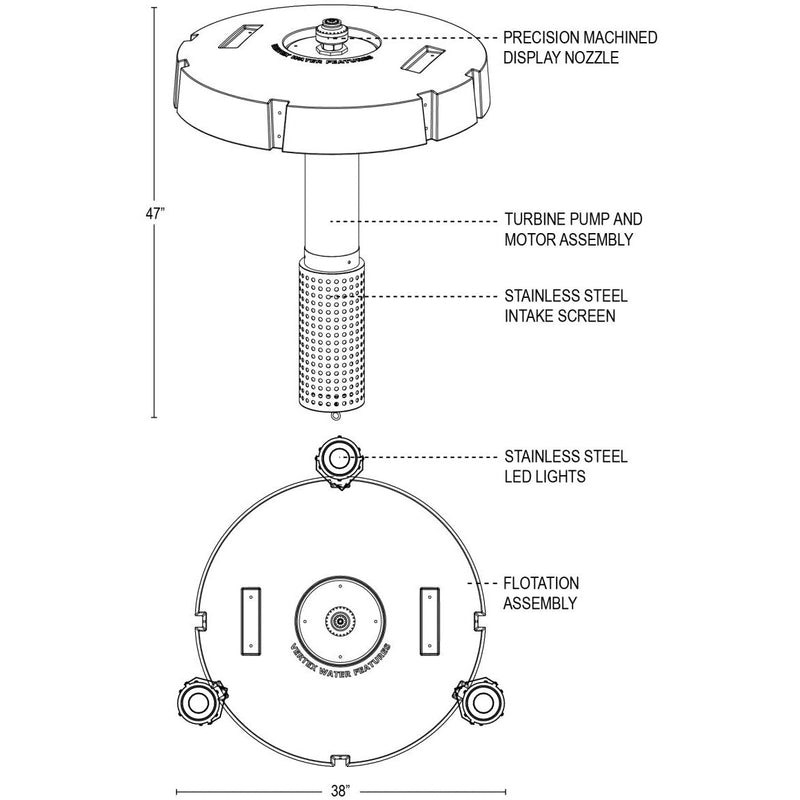 Load image into Gallery viewer, Vertex Vertical TriTier Fountain