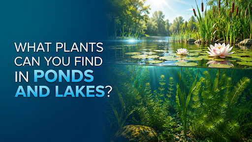 what plants can you find in ponds and lakes