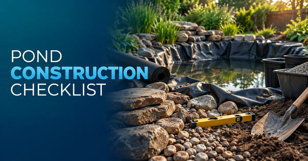 Building a Pond? 7 Essential Items on the Pond Construction Checklist featured image