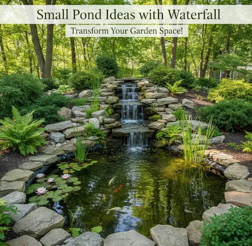 Small Pond Ideas with Waterfall