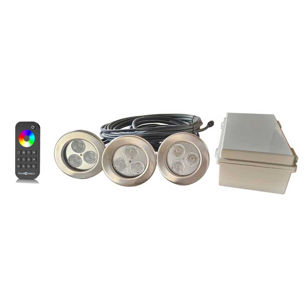 PondSelect: 9 Watt Color Changing Fountain Lights 3 light set