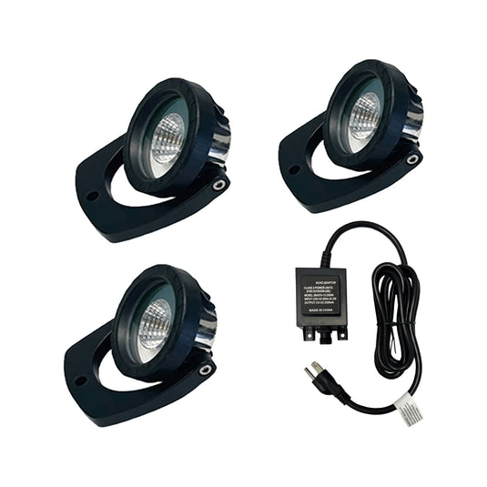 Anjon: 3 Pack White LED Light Kit for Floating Fountains