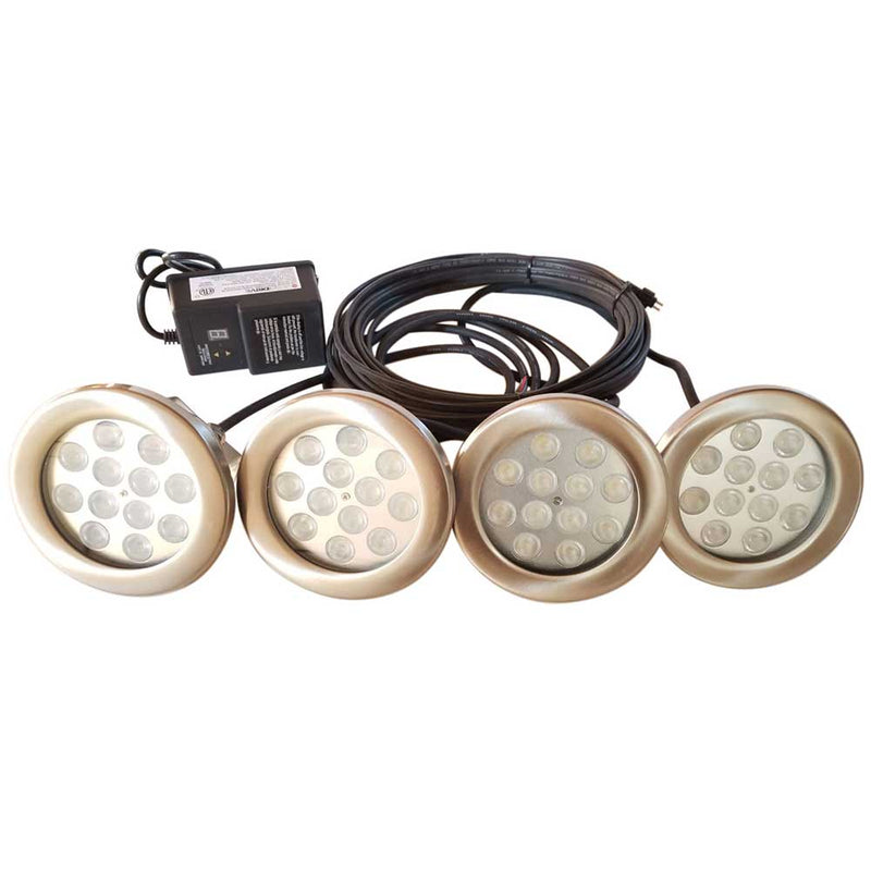 Load image into Gallery viewer, PondSelect: 12 Watt White Fountain Lights 4 Set
