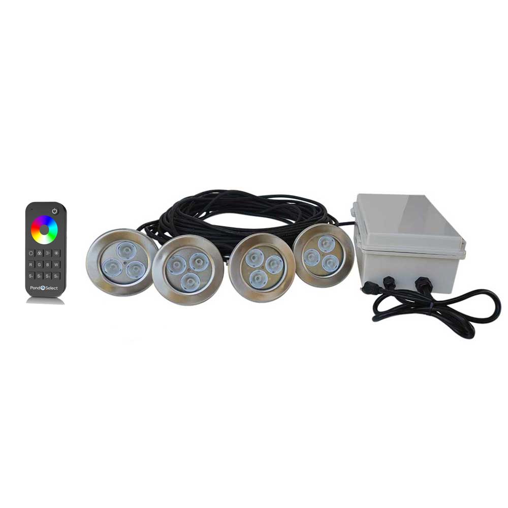 PondSelect: 9 Watt Color Changing Fountain Lights 4 light set