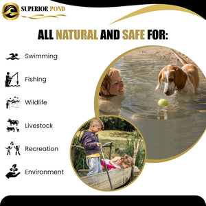 Superior Pond: Muck reducer | Lake & Pond Sludge Pellets | 5LBS | 10LBS