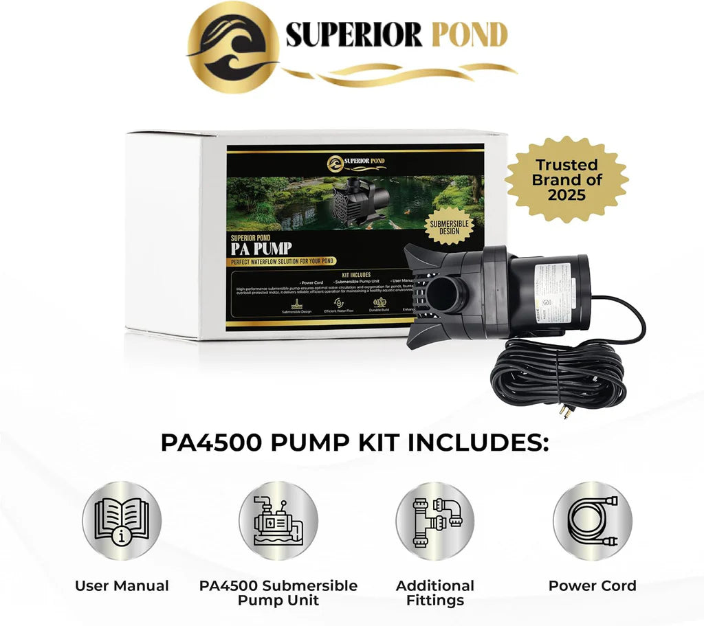 Superior Pond: Asynchronous Pond Pump - 33 Foot Cord