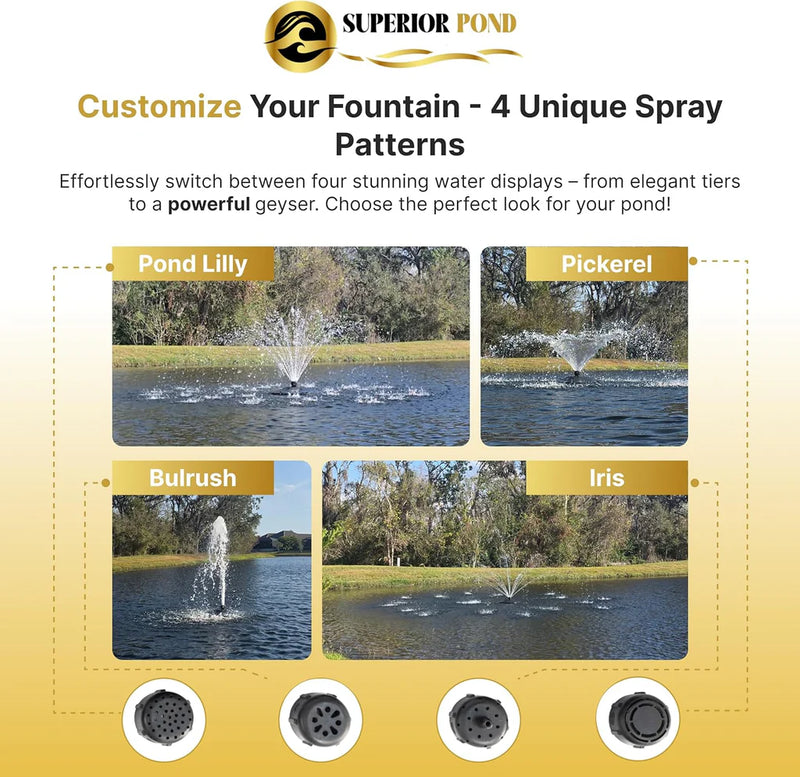 Load image into Gallery viewer, Superior Pond: SFX Floating Fountain - 100 Foot Cord
