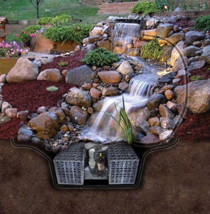 EasyPro: JAF28W Pro-Series Just-A-Falls Kit - 46" Spillway / 28' Stream