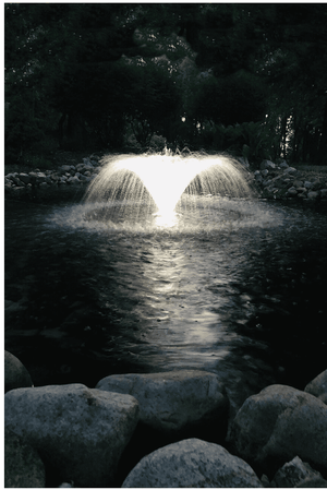 EasyPro: Starburst Mini Floating Fountain w/ Super Bright LED Light Set