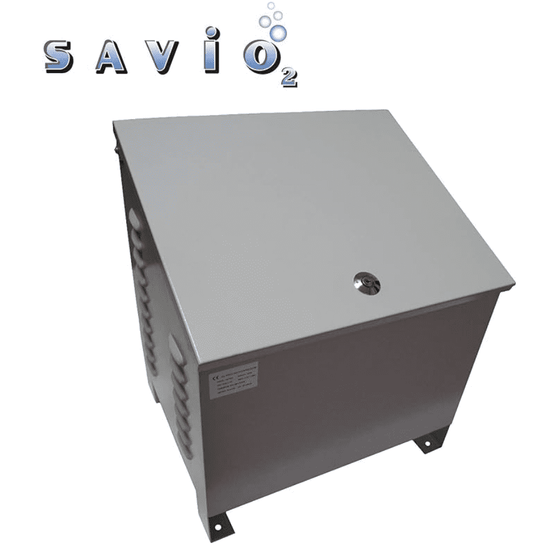 Anjon: Savio2 Aeration System 1 with Enclosures and 1/2HP Air Pump , Double Diffuser, 100' Weighted Tubing