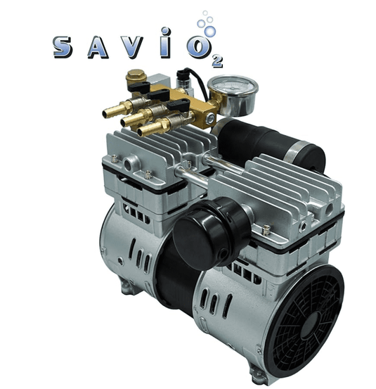 Anjon: Savio2 Aeration System 3 with Enclosures and 1HP Air Pump , Double Diffusers, 100' Weighted Tubing