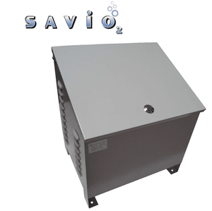 Anjon: Savio2 Aeration System 3 with Enclosures and 1HP Air Pump , Double Diffusers, 100' Weighted Tubing