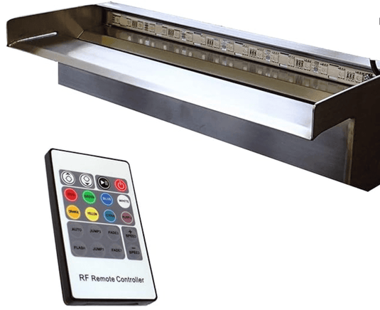 Anjon: Stainless Steel NiteFalls Color Changing Spillway with Remote