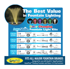 EasyPro: RGB2- Aqua Shine Two Light Color Changing LED Fountain kit