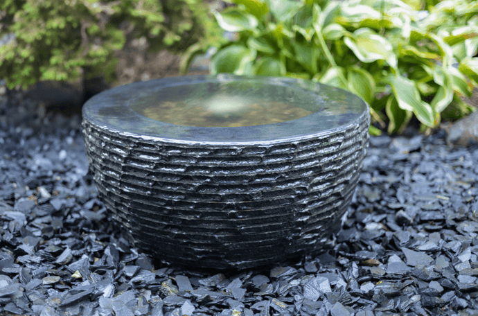 EasyPro: Tranquil Décor Infinity Basalt Bowl Fountain Complete Kit- 24