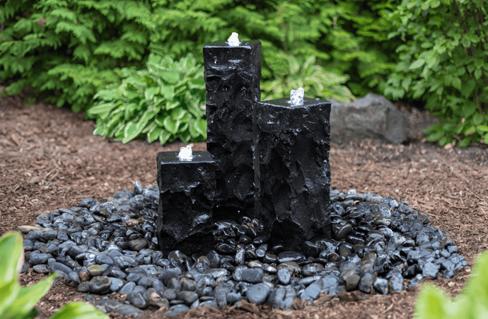 EasyPro: Tranquil Décor Ebony Basalt Fountain Complete Kit- 12