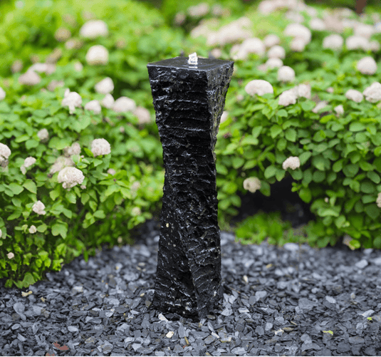 EasyPro: Tranquil Décor Twisted Basalt Fountain Complete Kit- 39"