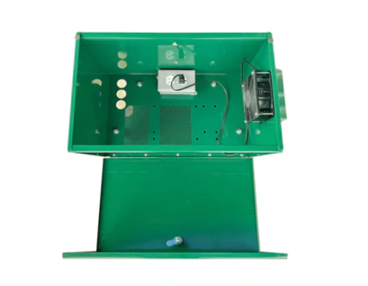 Load image into Gallery viewer, Scott Aerator: Steel Compressor Cabinet with Fan &amp; Grounding Base
